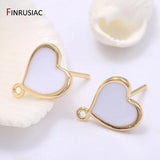 Heart Shape Earring Hooks 14K Plated DIY Findings