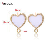 Heart Shape Earring Hooks 14K Plated DIY Findings