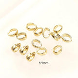 10pcs Copper Plated 14K Melon Seed Buckle DIY Jewelry Bracelet Accessories