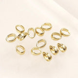 10pcs Copper Plated 14K Melon Seed Buckle DIY Jewelry Bracelet Accessories