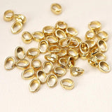 10pcs Copper Plated 14K Melon Seed Buckle DIY Jewelry Bracelet Accessories