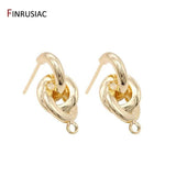 Twisted Knot Round Post Earrings for Women