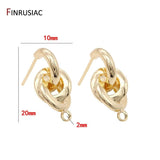 Twisted Knot Round Post Earrings for Women