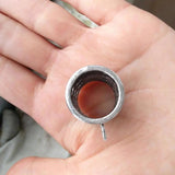 3pcs Circle Scarfs Parts DIY Charms Base Silver Metal 28*29*22mm Jewelry