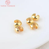 20PCS 24K Brass Ball Chain with Connected Clasps for Jewelry Making