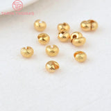 20PCS 24K Brass Ball Chain with Connected Clasps for Jewelry Making