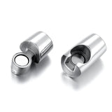2pcs Stainless Steel Magnetic Clasp 6mm 8mm Cord Clasps DIY Jewelry Making