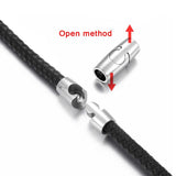 2pcs Stainless Steel Magnetic Clasp 6mm 8mm Cord Clasps DIY Jewelry Making