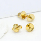 20 PCS 14k Real Plated End Bead Caps for DIY Jewelry, Brass Metal Accessories