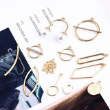 DIY Geometric Alloy Earrings Pendant Material