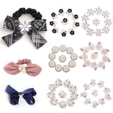 10Pcs Mixed Flat Back DIY Jewelry Accessories Diamond Alloy Pearls Base Settings