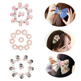 10Pcs Mixed Flat Back DIY Jewelry Accessories Diamond Alloy Pearls Base Settings