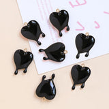 6pcs Acrylic Blood Drop Pendant for DIY Jewelry