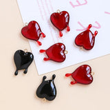 6pcs Acrylic Blood Drop Pendant for DIY Jewelry