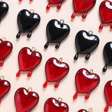 6pcs Acrylic Blood Drop Pendant for DIY Jewelry