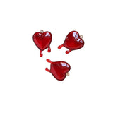 6pcs Acrylic Blood Drop Pendant for DIY Jewelry