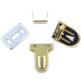 5 Sets Leather Handbag Metal Clasps Press Closure Purse Locks