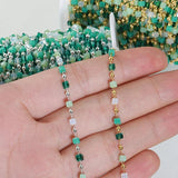 1M Colorful Chain Stone Beads for Jewelry Making DIY Accessories