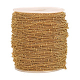 2 Meters Stainless Steel Beaded Cable Link Chain for Jewelry Making