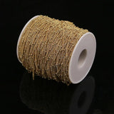 2 Meters Stainless Steel Beaded Cable Link Chain for Jewelry Making