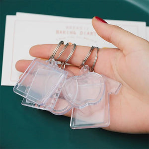 5pcs Acrylic Insert Photo Frame Keychain DIY Gift