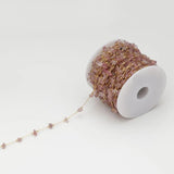 316L Stainless Steel Natural Stone Clip Beads 18K Chain for DIY Jewelry