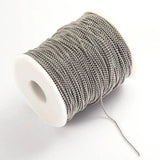 1.2-3mm Stainless Steel Bead Ball Chains for DIY Jewelry Making
