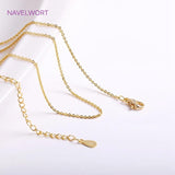 18K Plated Lip Chain For Necklace Making Supplies