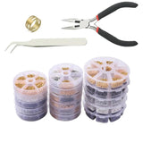 Box Jump Ring Lobster Clasp Alloy Accessory Set for DIY Jewelry Making