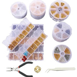 Box Jump Ring Lobster Clasp Alloy Accessory Set for DIY Jewelry Making