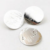 10 Pieces DIY Earrings Jewelry Accessories 20 mm Silver Welding Pin And Ring