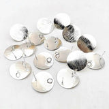 10 Pieces DIY Earrings Jewelry Accessories 20 mm Silver Welding Pin And Ring