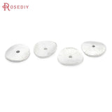 50PCS 15x14MM Round Curved Brushed Spacer Beads Diy Jewelry Findings