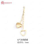 24K Brass Heart Flower Star Charms