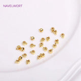 18K Plated Crimp Bracelet Stopper Beads, DIY Jewelry Supplies