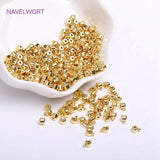 18K Plated Crimp Bracelet Stopper Beads, DIY Jewelry Supplies