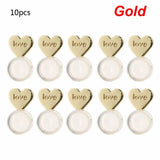 10Pcs Heart Love Earring Lifters Backs Ear Lobe Support