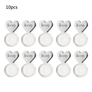 10Pcs Heart Love Earring Lifters Backs Ear Lobe Support