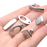 20pcs Stainless Steel Stud Earring Findings for Jewelry Making