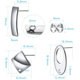 20pcs Stainless Steel Stud Earring Findings for Jewelry Making