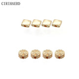 14K Plated Round Rectangle Bead Flat Spacer Copper Beads