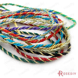 5m Diameter Satin Polyester Twisted Cords Rope DIY Findings
