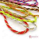 5m Diameter Satin Polyester Twisted Cords Rope DIY Findings