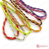 5m Diameter Satin Polyester Twisted Cords Rope DIY Findings