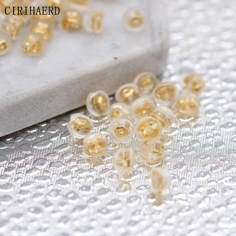 14K Plated Earring Parts Ear Plug DIY Jewelry Earring Making Supplies