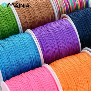 0.4-0.8mm Nylon Cord Beading Threads Knot Macrame Bracelet DIY Jewelry Craft