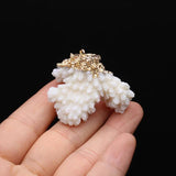Natural Shell Coral Irregular Tree Branch Pendant Crafts Jewelry Making DIY