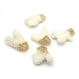 Natural Shell Coral Irregular Tree Branch Pendant Crafts Jewelry Making DIY