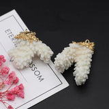 Natural Shell Coral Irregular Tree Branch Pendant Crafts Jewelry Making DIY