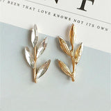 10 PCS Metal Alloy KC Rhinestone Leaf DIY Jewelry Making Accessories